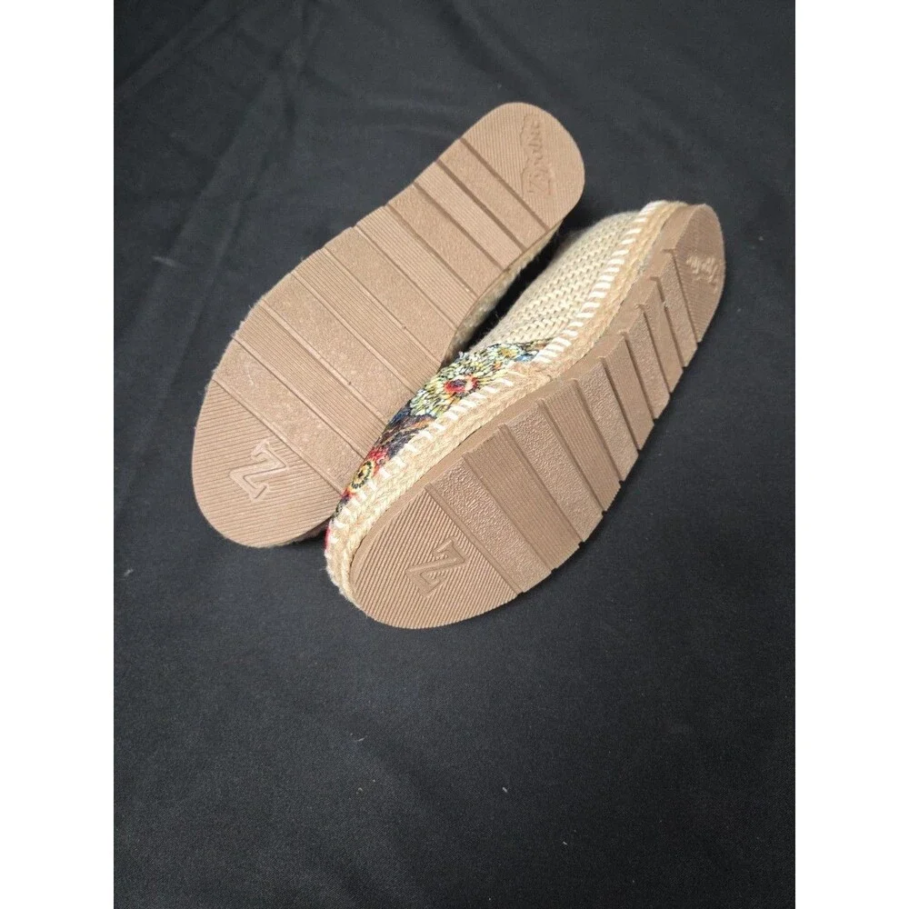 ZIPOLITE Espadrilles Woman’s Sz 6 Platform Espadrilles Frida Khalo Canvas-Mexico